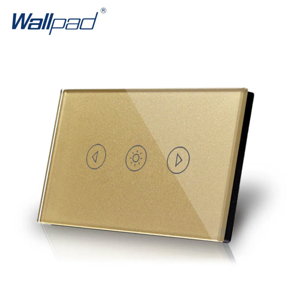 Золотой Wifi DimmerTouch переключатель Wallpad AU US диммер Wifi Поддержка телефона ПРИЛОЖЕНИЕ Alexa Google home IOS Android светодиодный настенный выключатель света - Цвет: Золотой