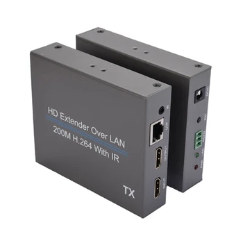 

EU Plug 200M HD Extender Over LAN H.264 Splitter Transmitter with IR Retransmission