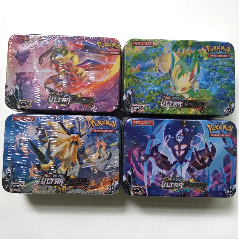 

New POKEMON Pokemon pet elf iron box 42 set cards English Pokemon card game card