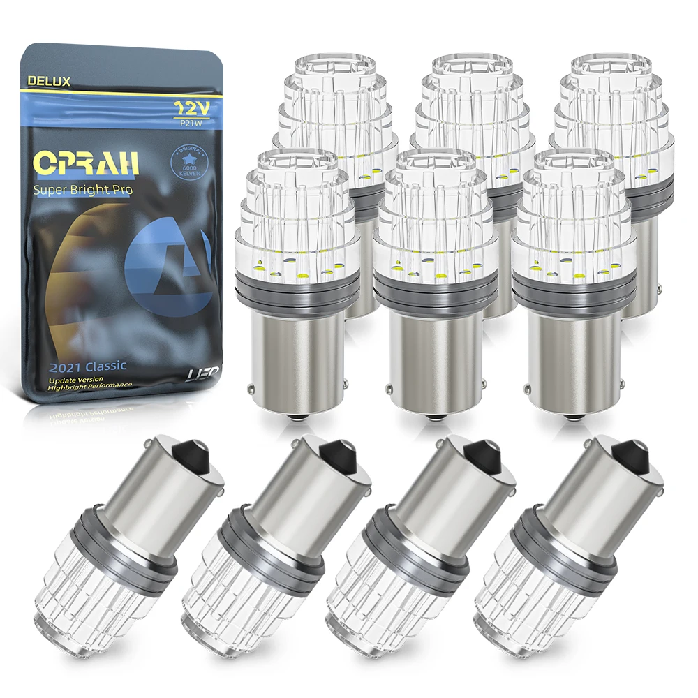 

10x 3030 SMD LED Bulbs 1156 BA15S P21W P21/5W BAY15D 1157 Car Brake Light Turn Signal Bulb Auto Backup Reverse Lamp White Amber