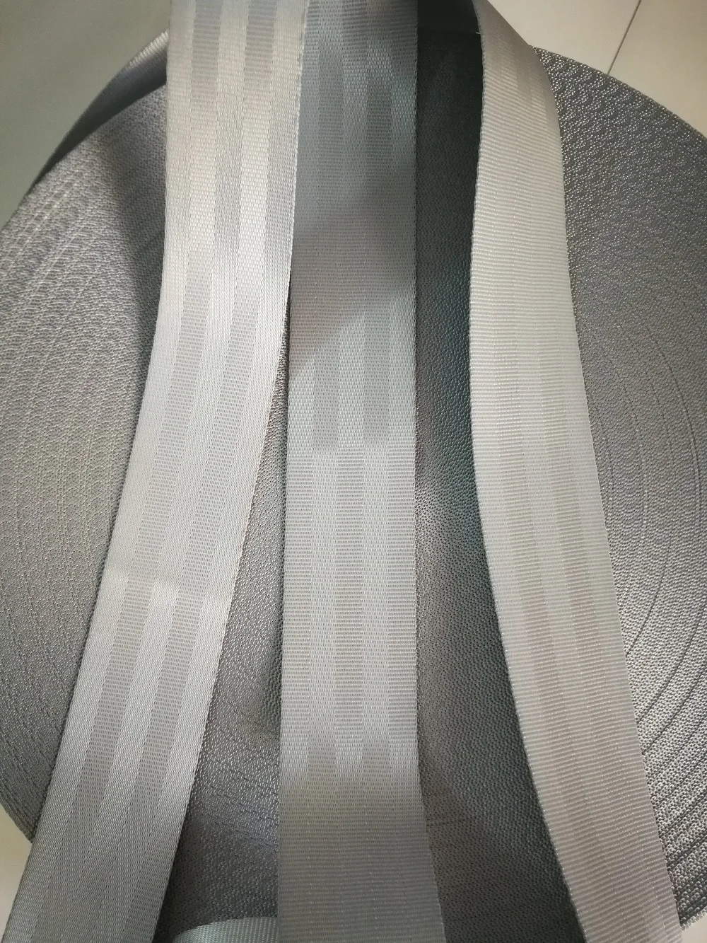 

Silver 3M-30M Personalized Modification Car Seat Belt Webbing Universal Car 3C Certified Child Safety Belt Car Accessories