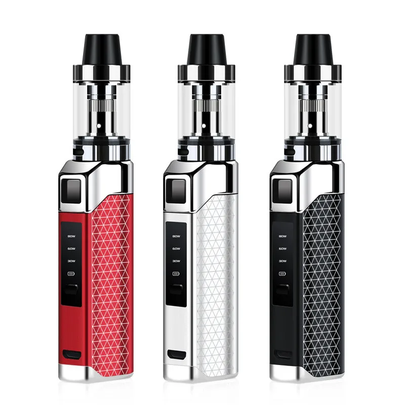 Лучший Vaper 80 Вт мод для вейпинга вейпинг комплект 1300 мАч батарея с 1 8 мл