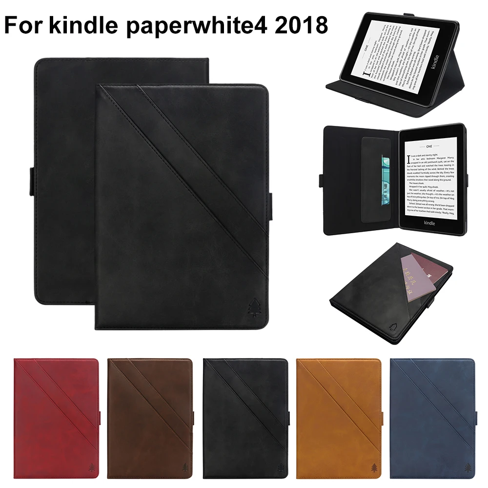 Умный Магнитный складной чехол для электронной книги Amazon Kindle Paperwhite 4 Обложка 2018 10