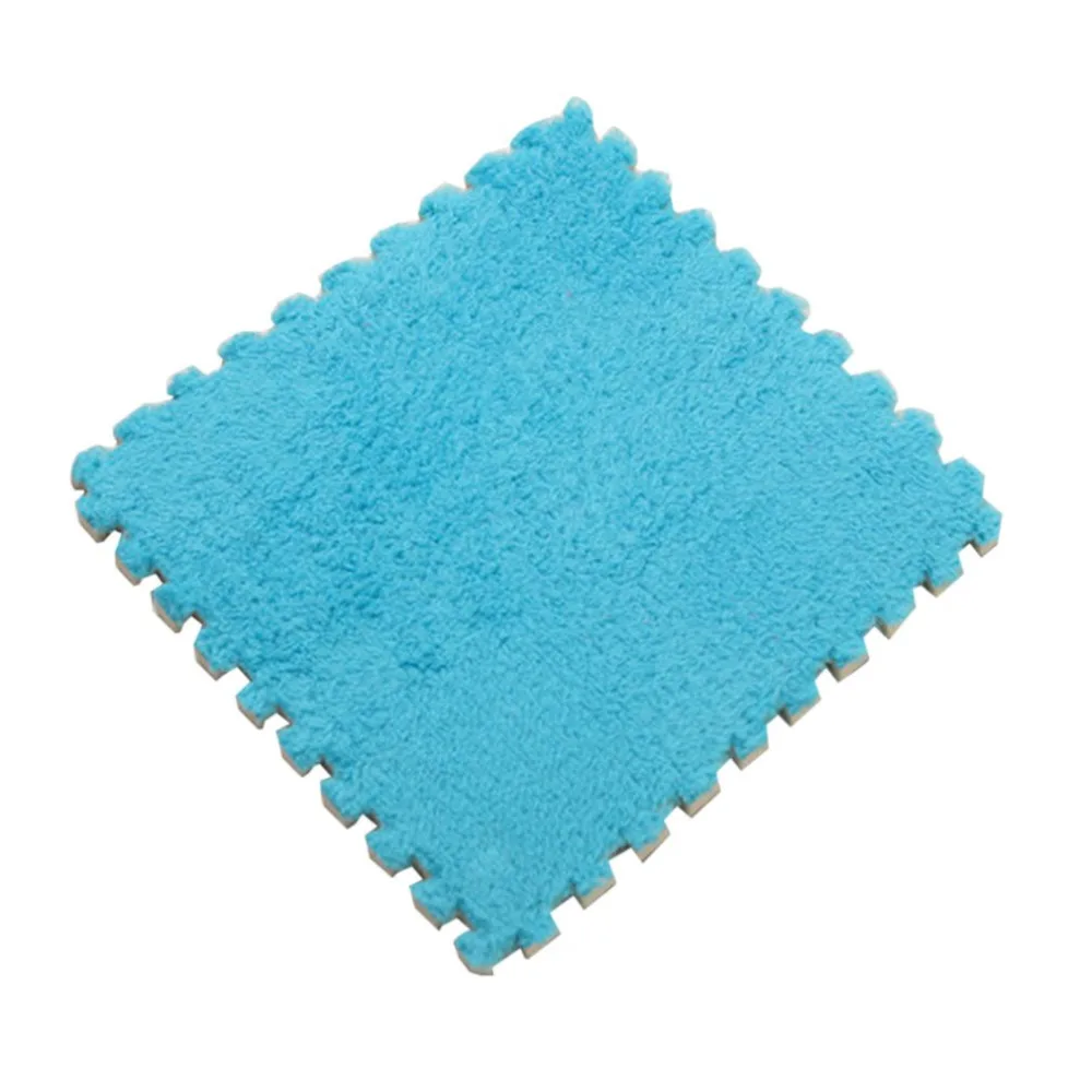 1pc 30x30cm carpet home puzzle mat eva foam velvet carpet