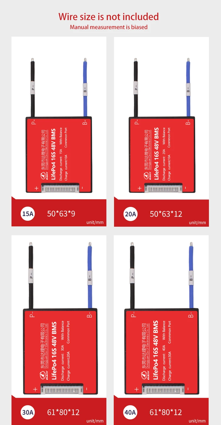 Ceny 3.2V życie Po4 16S 48V 20A 30A 40A 60A18650 tablica zabezpieczająca baterię PCM BMS PCM ze zbalansowanym akumulatorem litowym