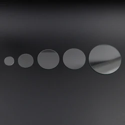 Round Flat Tempered Glass Lens for High - Power LED Lights