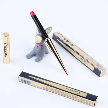 

12 Colors Gold Bullet Lipstick Waterproof Lasting Fashion Lip Gloss Non-stick Cup Moisturizing Shiny Matte Lip Glaze TSLM1