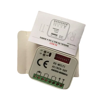 

2 channel RX Multi 300-900MHZ AC DC 9-30V 300-868mhz garage door receiver