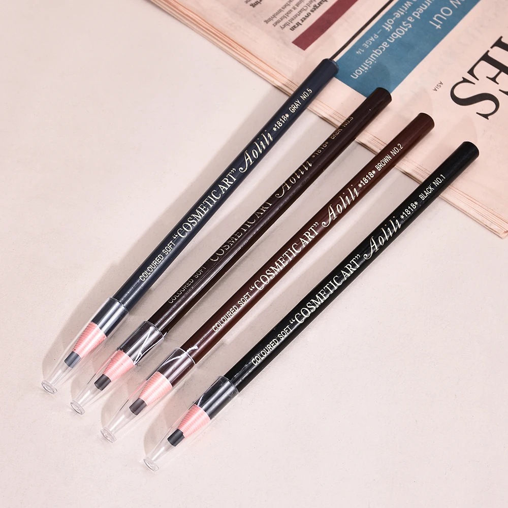 4 Colors/Sets Eyebrow Pencil Waterproof Pen Long-lasting Eyebrow Enhancer Easy Wear Eyebrow Tint dye Makeup Tools Cosmetics 4 Colors/Sets Eyebrow Pencil Waterproof Pen Long-lasting Eyebrow Enhancer Easy Wear Eyebrow Tint dye Makeup Tools Cosmetics