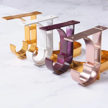 

2 Pcs Curtain Rod Holder Ceiling Installation Curtain Rod Poles Drapery Bracket Fit Drape Rods Curtain Rod Top Bracket