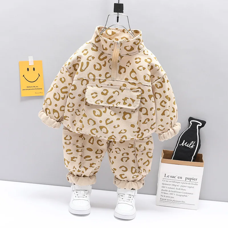 Children Clothes Autumn Baby Girls Clothing Boys Casual Jacket Pants 2 Piece Set Toddler Fashion Costume Kids Tracksuits
