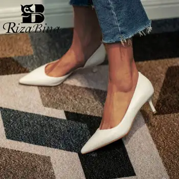 

RIZABINA Women Pumps Shoes Spring Autumn Fashion Pointed Head Shoes Women Sexy Thin High Heels Office Lady Footwear Size 33-40