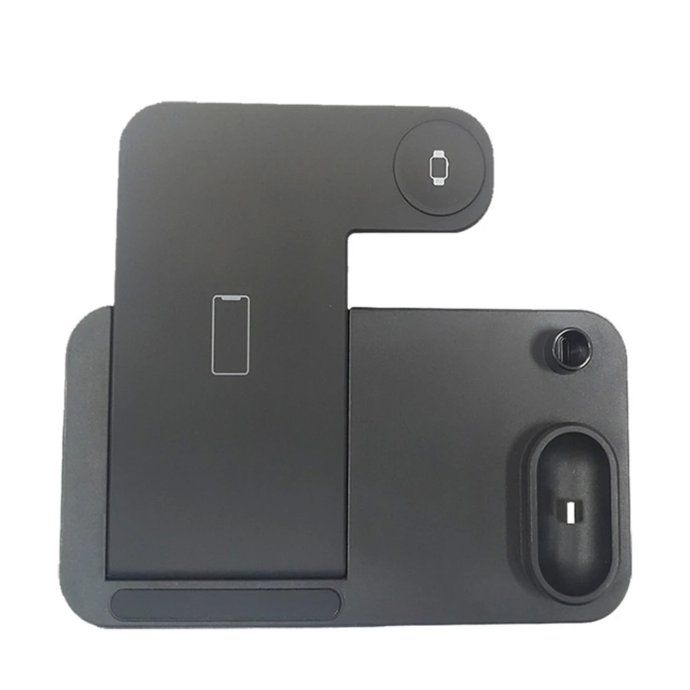 4 in 1 Folding QI Wireless Charger Fast Charging Dock Stand for Airpods for Apple Pen / Watch 1/2/3/4 for iPhone X 8 Smart Phone
