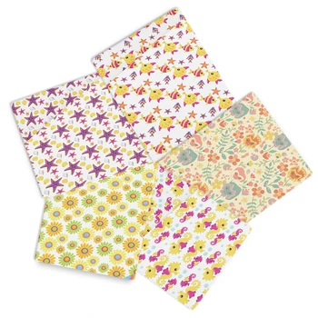 

50*140CMFlower Printed Polyester Cotton Fabric for Tissue Kids Sewing Quilting Fabrics for Patchwork Needlework,c12998