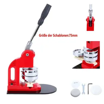 

Yonntch 75mm Badge Button Maker Machine Pin Button Machine with 500 Button Blanks Circle Cutter