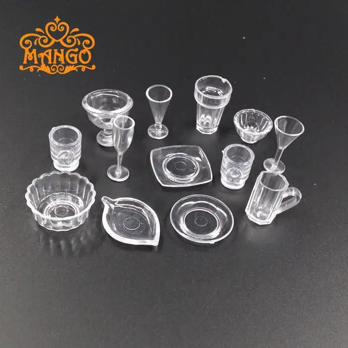 1: 12 кукольный дом DIY хижина мини жизнь сцена конфеты игрушка модель мороженое чашка контейнер 13 штук