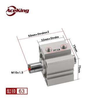 

SDAD63X10X15X20X25\30\35\40\45X50\75\100BS double-shaft thin cylinder SDAD SDAD63-10 SDAD63-15 SDAD63-20 SDAD63-25 SDAD63-30