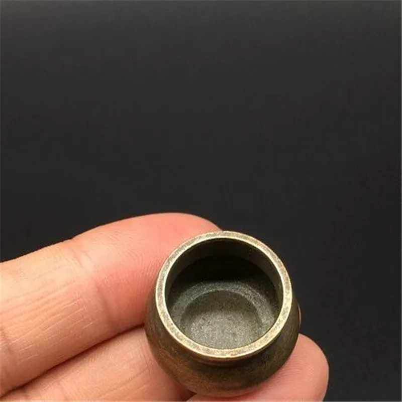 Pure Copper Mini Censer Copper Ornament Simple Three -foot Round Belly Copper Censer Incense Stove Home Decoration Gift Pure Copper Mini Censer Copper Ornament Simple Three -foot Round Belly Copper Censer Incense Stove Home Decoration Gift
