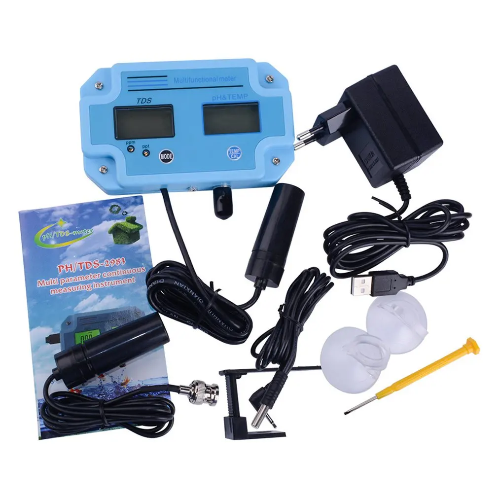 

Professional Meter Water Detector 3 in 1 pH/TDS/TEMP LCD Digital Meter Water Quality Monitor Water Quality Tester