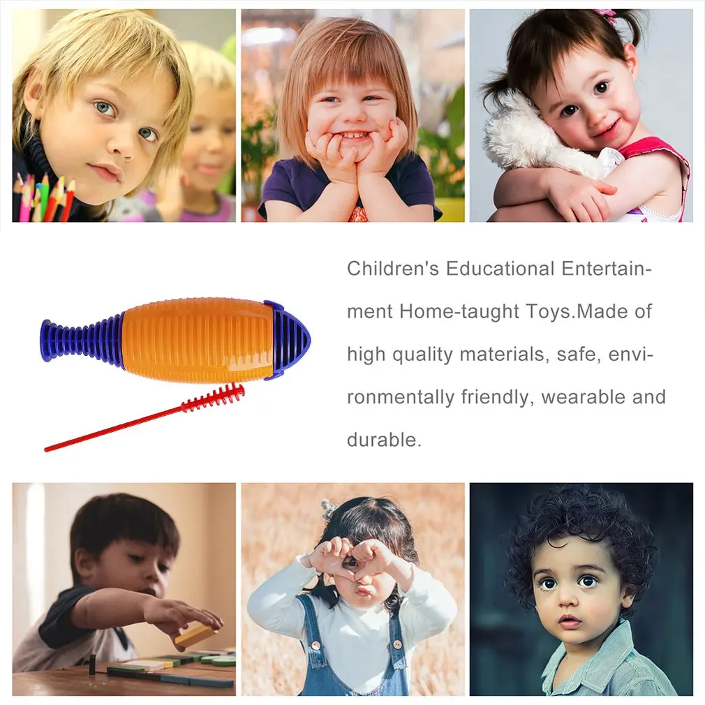 Yellow Blue ABS Fish Baby Children Fish Baby Children Musical Instruments Enlightenment Educational Toys