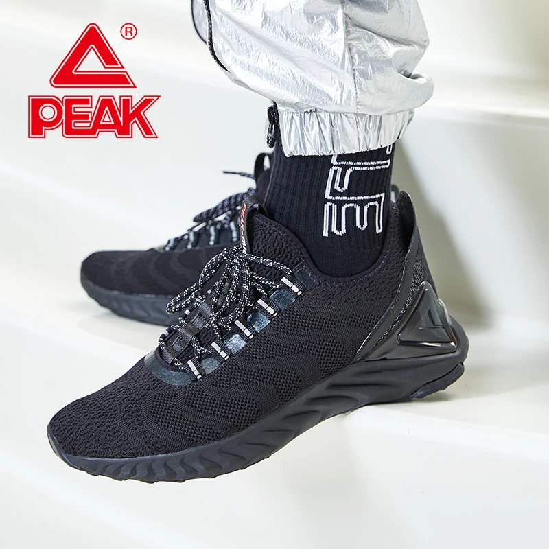 New PEAK TAICHI Men Running Shoes Lightweight Shock Absorbing Sports