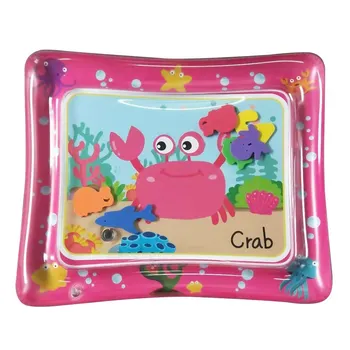 

Baby Colorful Inflatable Water Play Mat Tummy Time Infant Fun Mat Child Development Play Center with Hand Inflator Pump