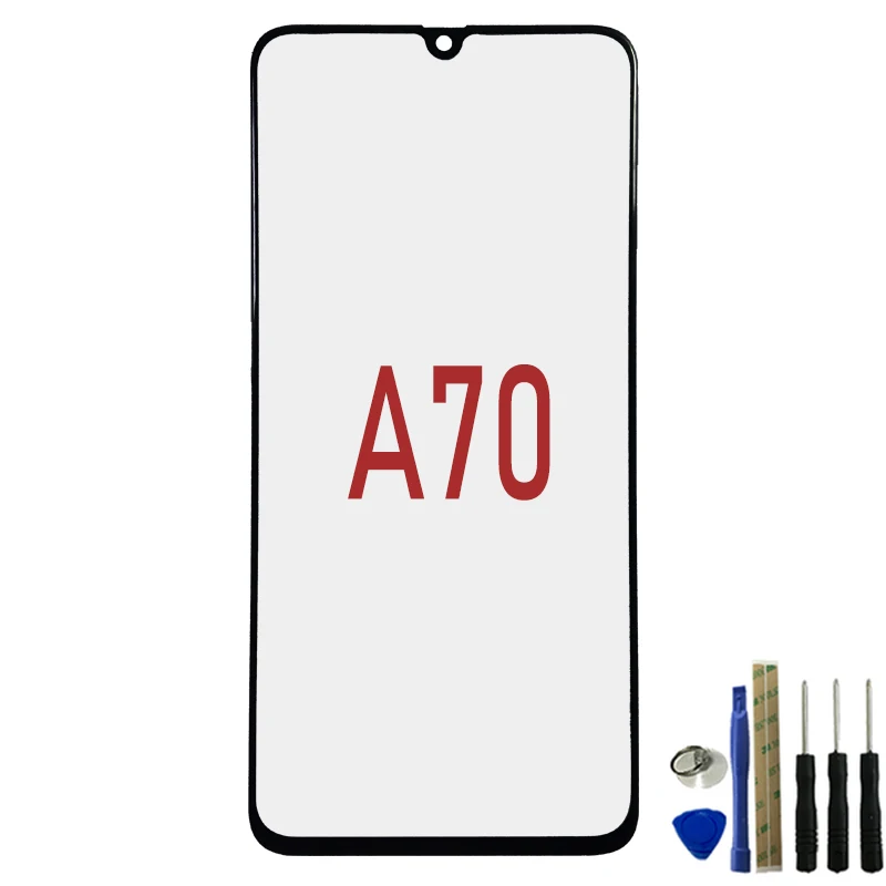 Сменный внешний экран для Samsung Galaxy A70 A705 A705F стеклянная панель с ЖК-дисплеем и