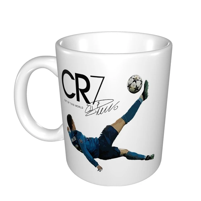 Cr7 bicicletta calcio obiettivo atmungsakvenies Cristiano Ronaldo Cool  Casual orgoglio Fas tazza tazza di caffè tazza