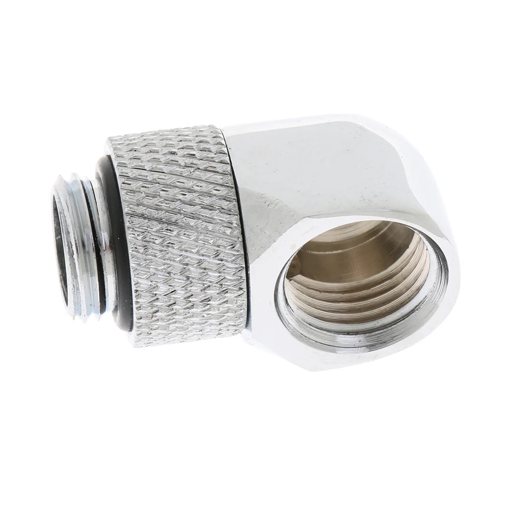 1x Right Angled G1/4 Inch Rotary Fitting for Computer Water Cooling System