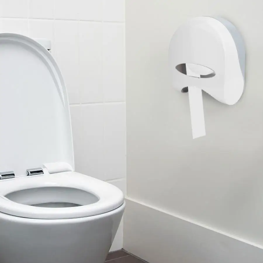Bathroom Wall-Mounted Plastic Tissue Box Paper Towel Holder White Tissue Holder new