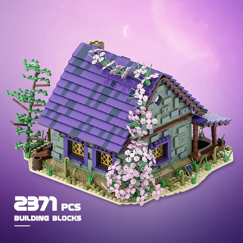 Moc Forest Tree House Model Building Blocks Villa Architecture DIY Assembly Particle Bricks Toy For Children Kids Birthday Gifts