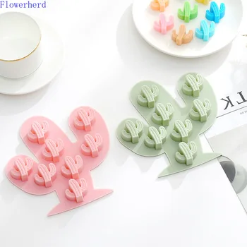 

8 Holes Cactus Silicone Cake Mold Handmade DIY Chocolate Mold Baking Mold Ice Grid Mold Soap Making Supplies Pastry Mold