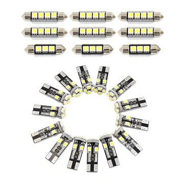 

23Pcs DC 12V White Car Dome Map Reading Glove Box Cargo Area Light LED Light Interior Kit