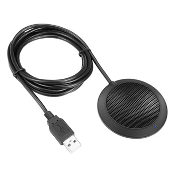 

Condense Omnidirectional Computer Podcasting Conference Microphone Video Meeting Studio Stereo USB Plug Multi Purpose Portable