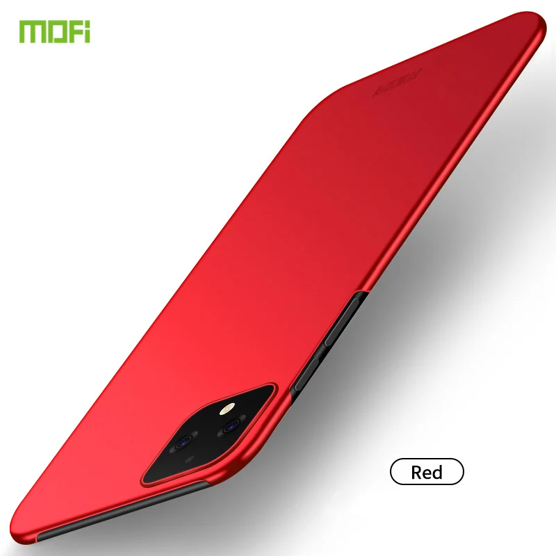 Для MOTO E6 чехол Mofi Матовый Жесткий Пластиковый полный чехол для телефона задняя крышка для Motorola MOTO E6 чехол для телефона - Цвет: Красный