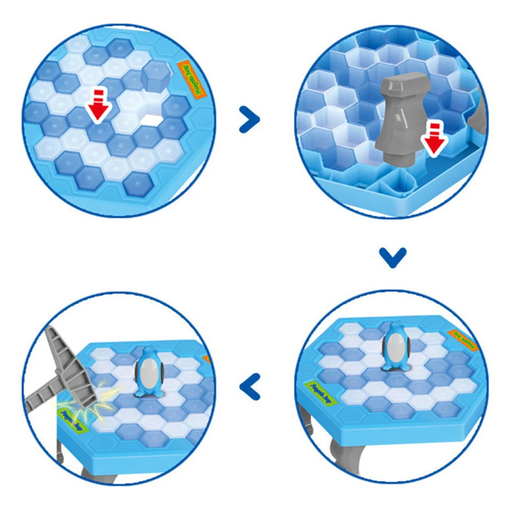 Детская спасти пингвина кубики льда автомат защити ловушка Забавные игрушки родитель Для детей настольная игра игрушка для детей и взрослых для снятия стресса в стиле