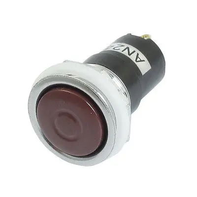 

DC 24 Red 20mm Silver Tone Stainless Momentary Push Button Switch SPDT