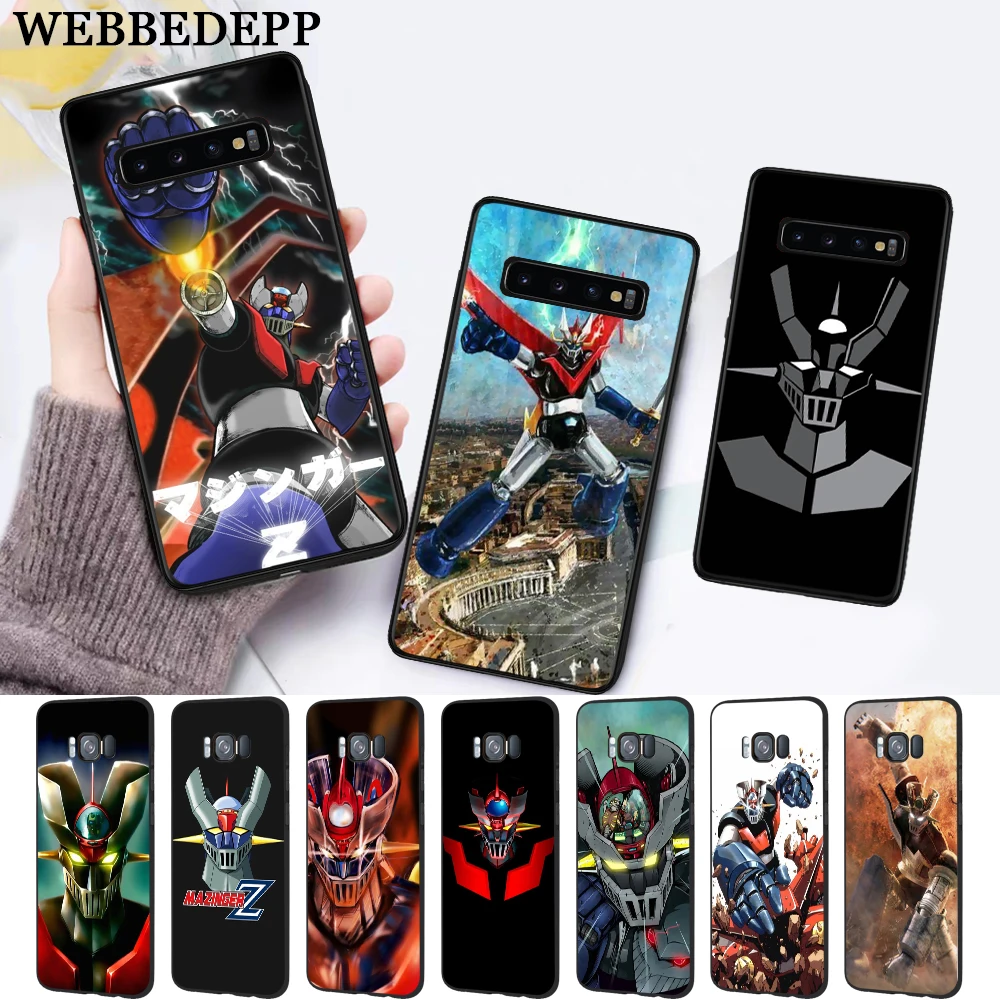 

WEBBEDEPP Cartoon Mazinger Z Silicone Case for Samsung S6 Edge S7 S8 Plus S9 S10 S10e Note 8 9 10 M10 M20 M30