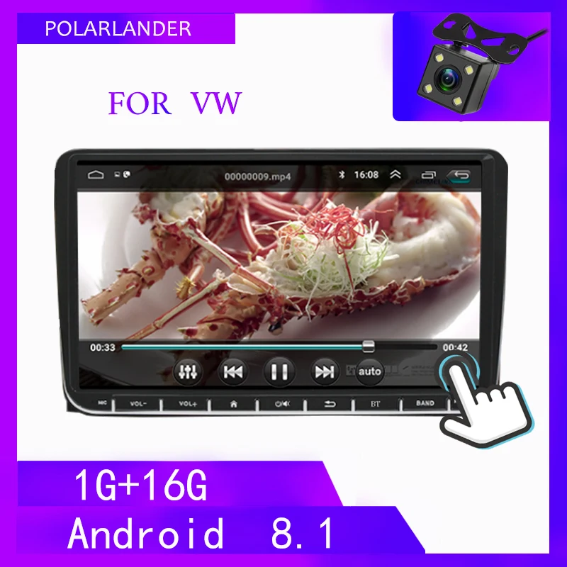 

2 Din 9" Android WIFI Mirrror Link BT FM For Bora Golf VW Polo Passat B6 B7 Touran GPS Navigation MP5 Player Car Stereo Radio