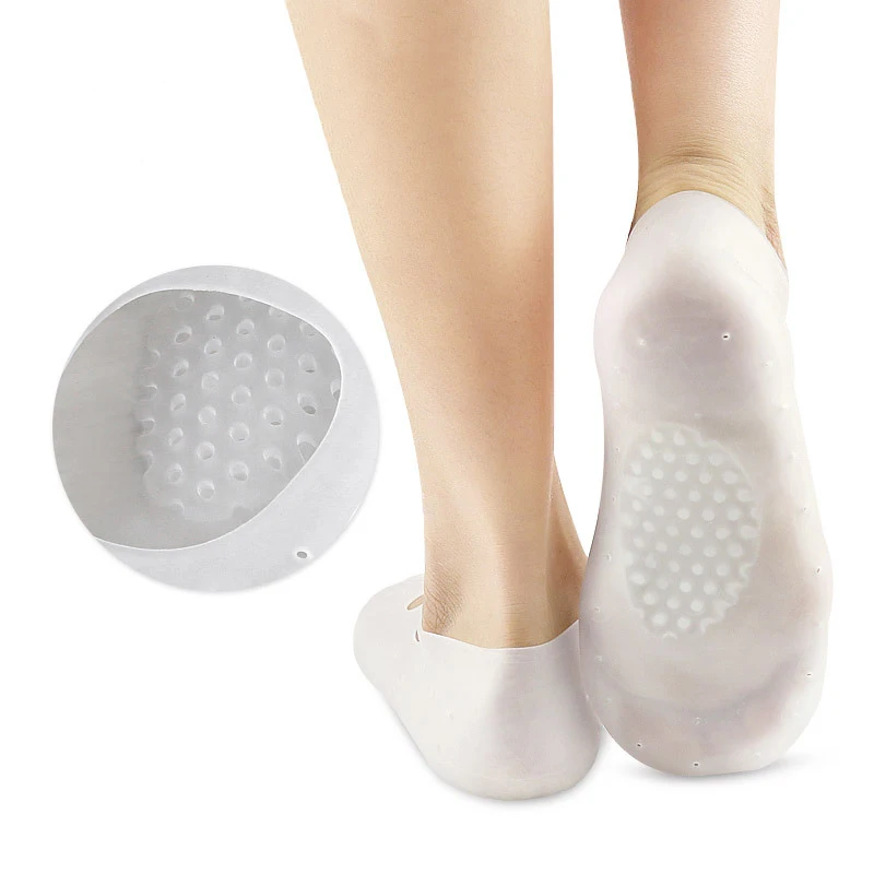 

1 Pair Silicone Foot Chapped Care Tool Moisturizing Gel Heel Socks Cracked Skin Care Protector Pedicure Health Monitors Massager