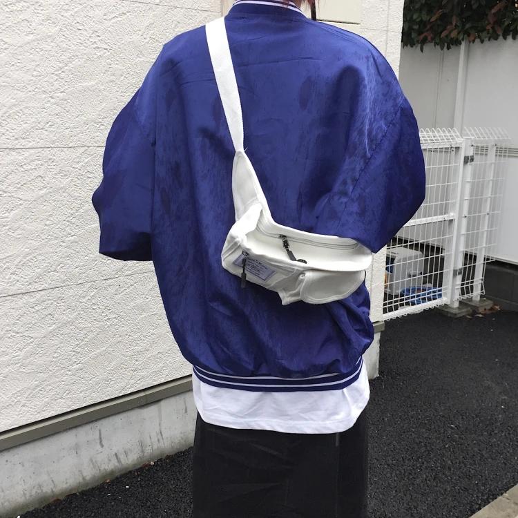 Harajuku стиль уличная поясная сумка женская нагрудная сумка из текстиля для мужчин повседневная сумка через плечо Студенческая хип хоп Уличная грудь поясная сумка