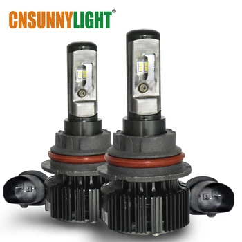 

CNSUNNYLIGHT 9007 LED Car Headlight Lamps 6000K 8000Lm Bulb Turbo CSP Hi/Lo Beam Auto Front Light W/ Fan Automotive Accessories