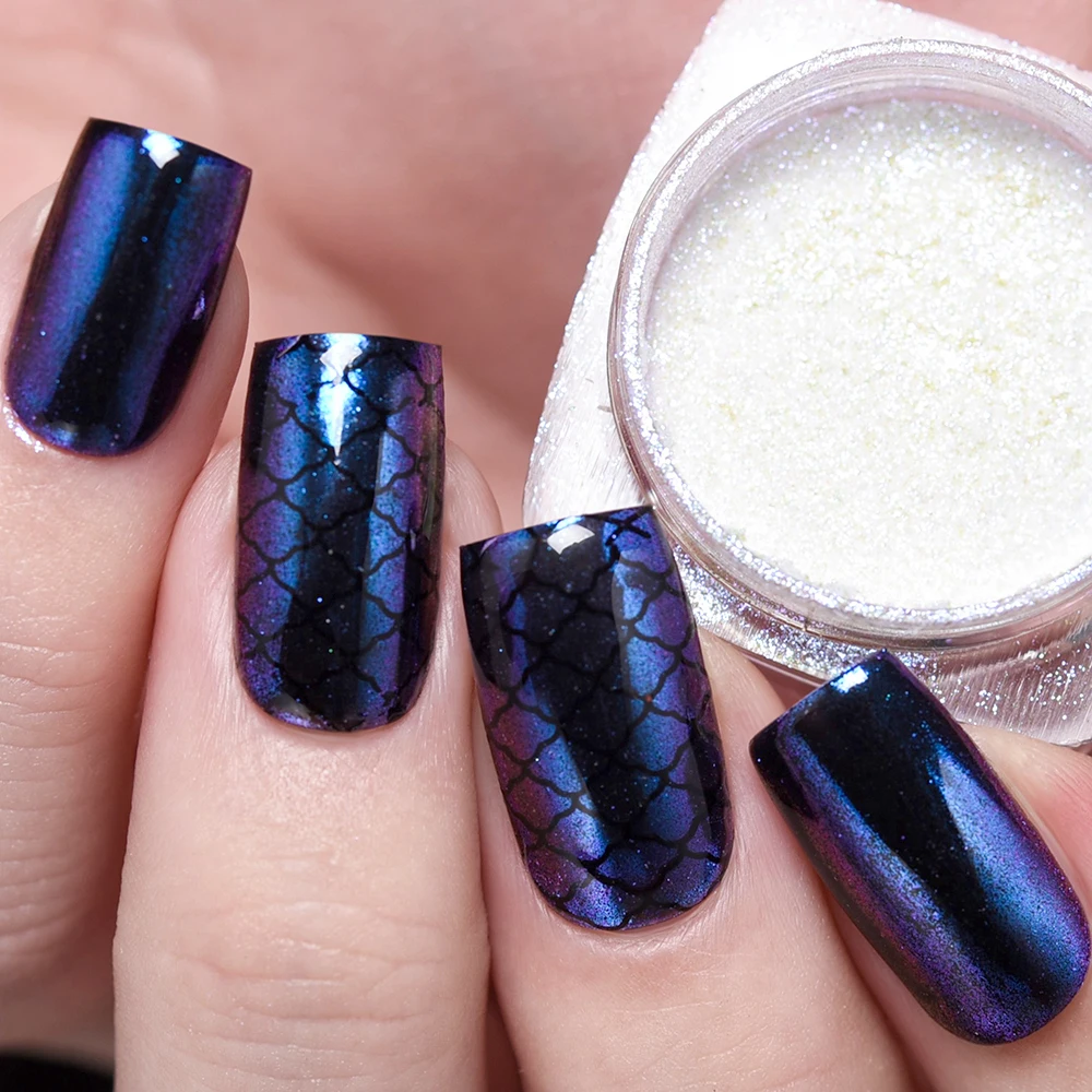 KADS 1g/Box Gold Sliver Nail Glitter Powder Mirror Shining Nail Art DIY Chrome Pigment Glitters Chrome Pigment Powder Dust Nails