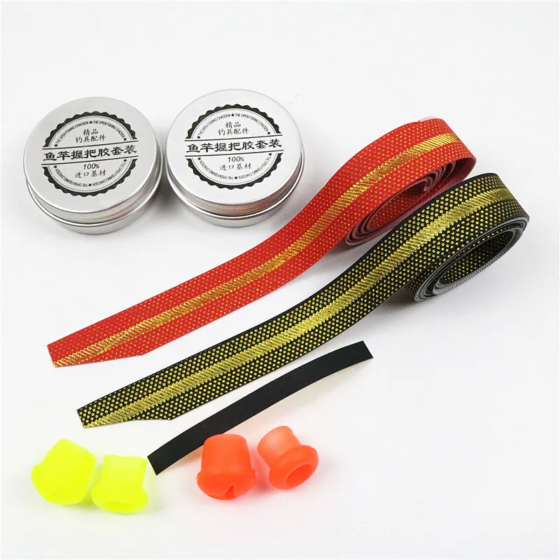 

Wholesale Fishing Rod wo ba jiao Set Lengthen Sweat Absorbing Grip with Anti-skid Ring for Fishing Rod Plugging Fishing Gear Sup