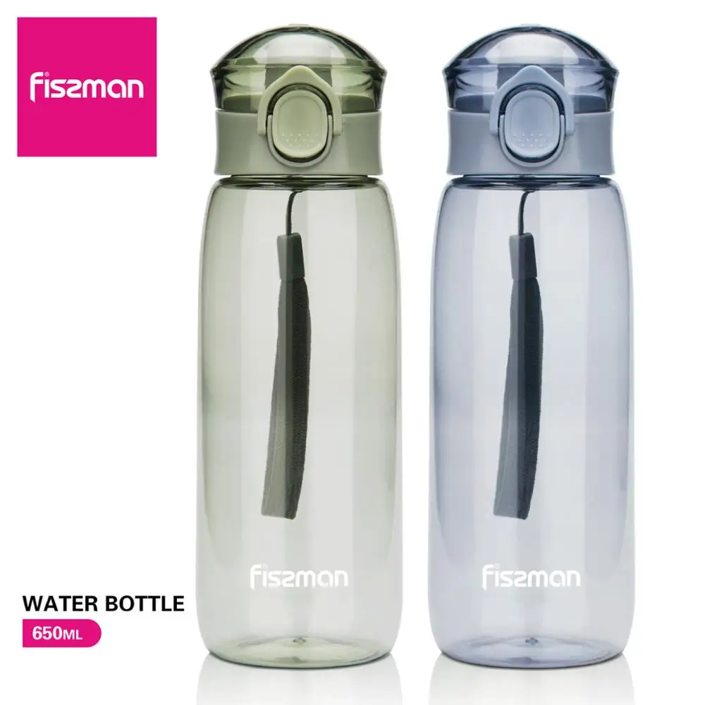 

FISSMAN 650ml Water Bottle Cycling Shaker Outdoor Sports Hiking Portable Climbing Camp Bottle with Safe Lock