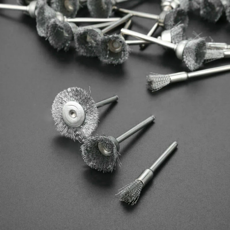 60 шт./компл. DIY ремесло проволока из нержавеющей стали щетка вращающиеся инструменты комплекты шлифовальных насадок колеса