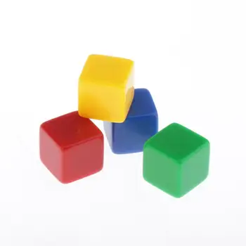 

50x Square Edge Blank Dices D6 D&D RPG Party Gaming Playing Dice Colorful
