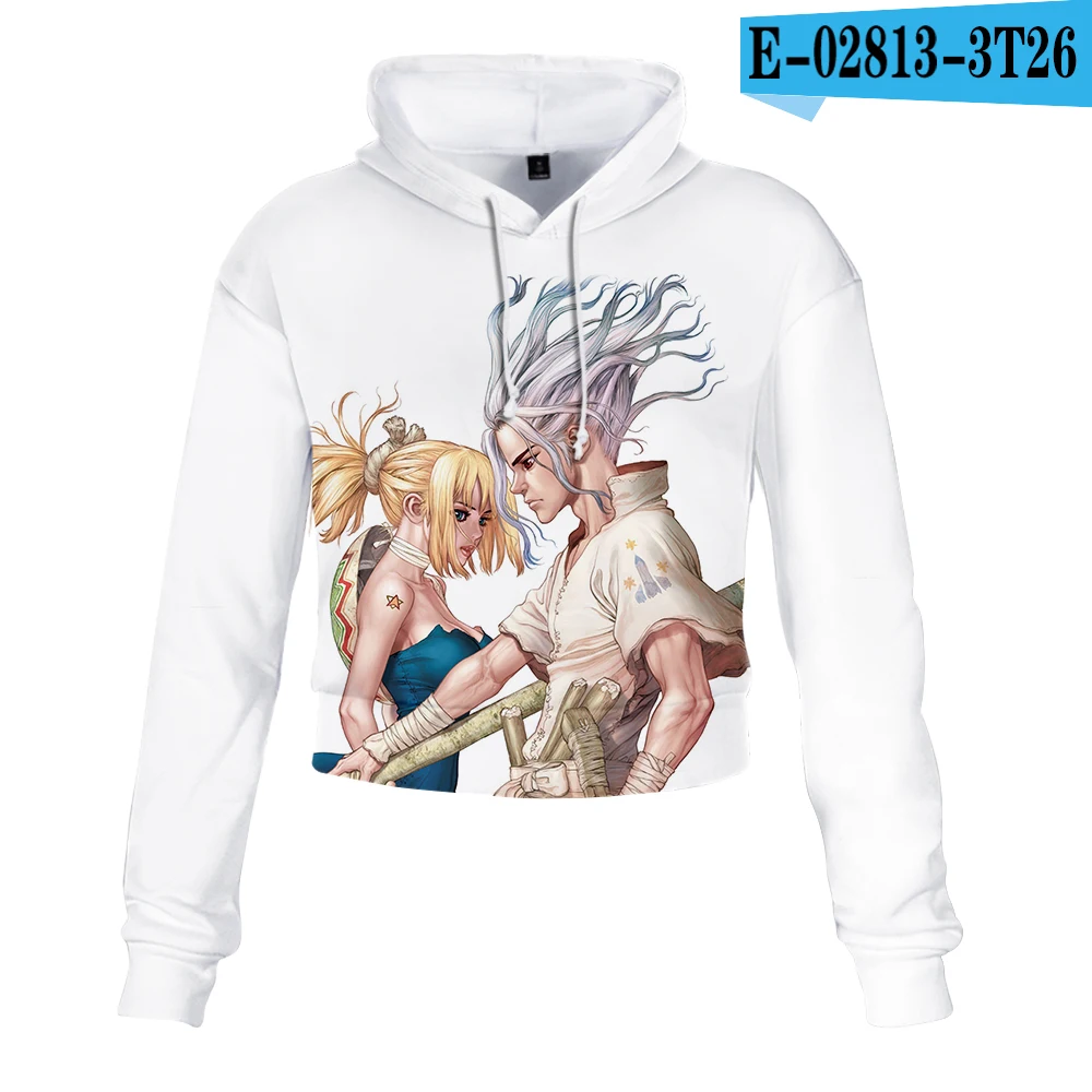Dr. stone Новинка, сексуальная толстовка, Женская толстовка, одежда с капюшоном, Harajuku, толстовки с принтом, уличная одежда, свитшоты больших размеров, повседневные - Цвет: 3D