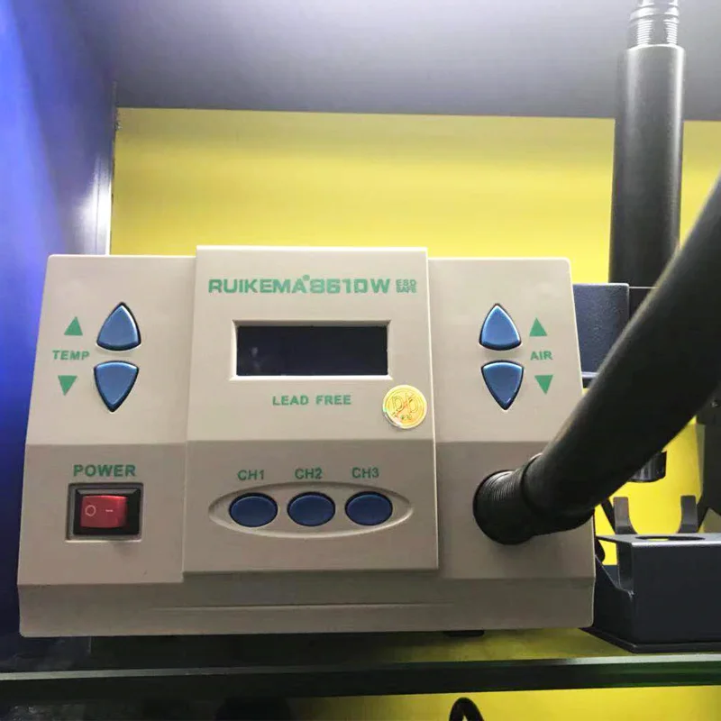 

RUIKEMA 861DW lead-free hot air gun soldering station Intelligent digital display 1000W rework station For PCB chip repair