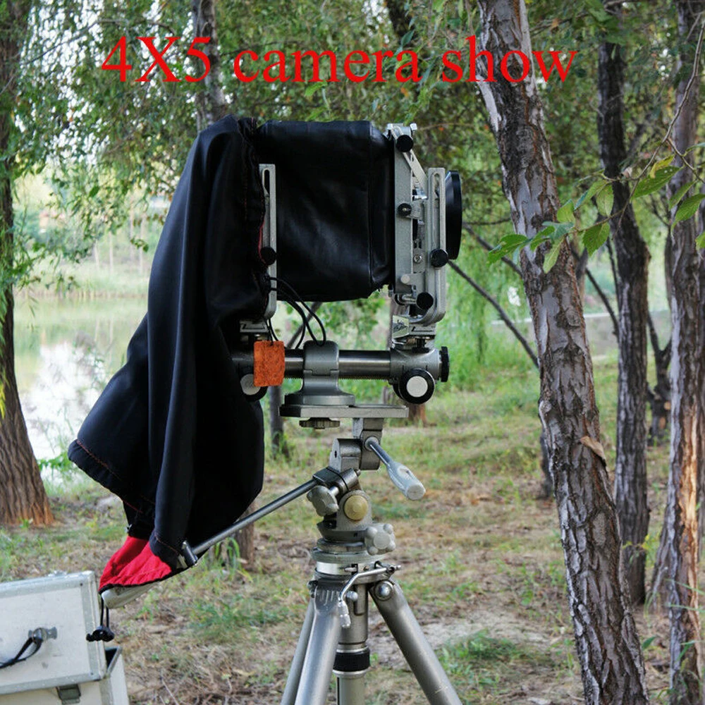 5×7 4×5 120 대형 카메라 배럴 60cm 길이용 어두운 천 초점 후드